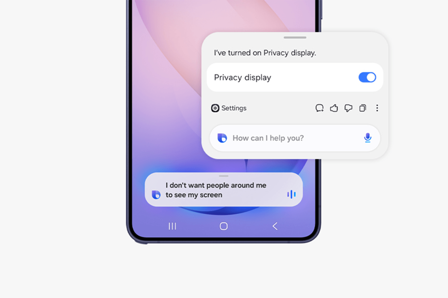Integrated Privacy Display