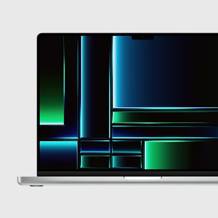 Close-up of the Apple Macbook Pro's screen
