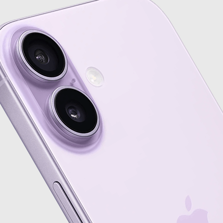 Close-up of the Apple iPhone 17's rear camera lenses