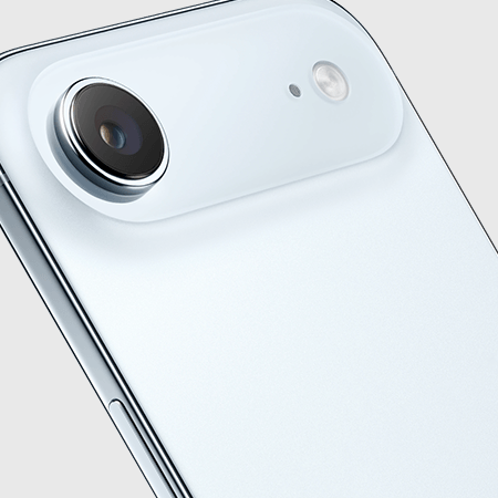 Close-up of the Apple iPhone Air's rear camera lenses