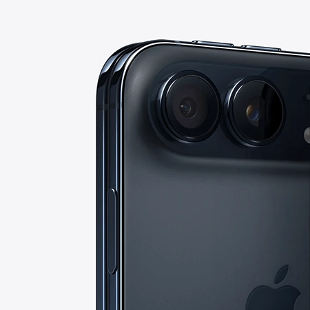 Close-up of the Apple iPhone Duo's rear camera lenses