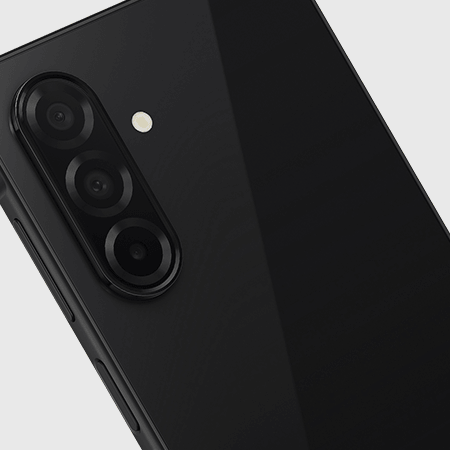 Close-up of the Samsung Galaxy A26's rear camera lenses