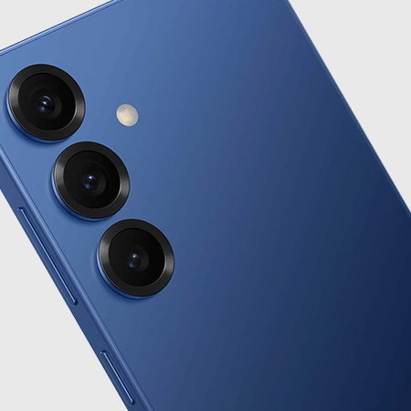 Close-up of the Samsung Galaxy S25's rear camera lenses