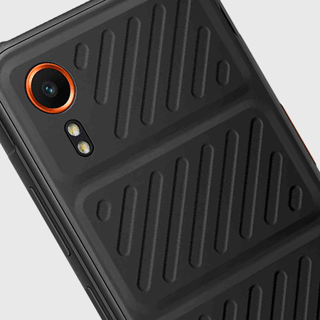 Close-up of the Samsung Galaxy XCover7's rear camera lenses