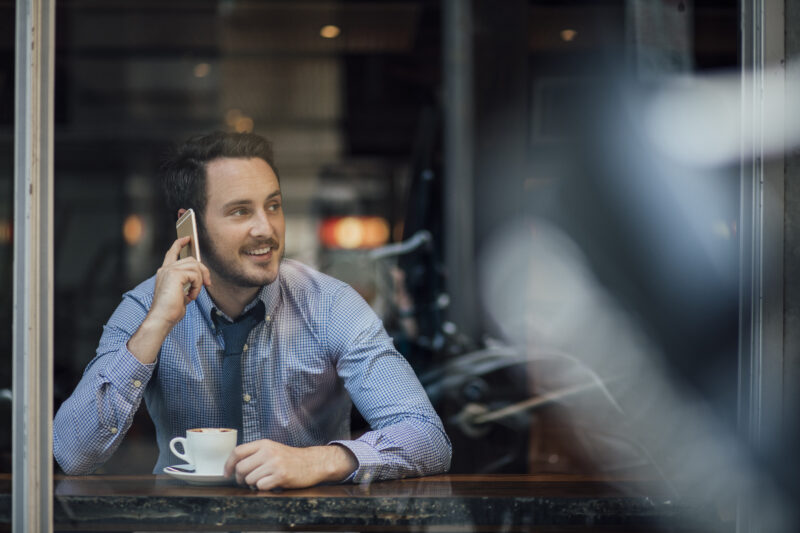 Man on phone